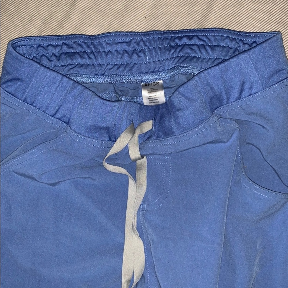 Figs ceil blue scrub pants